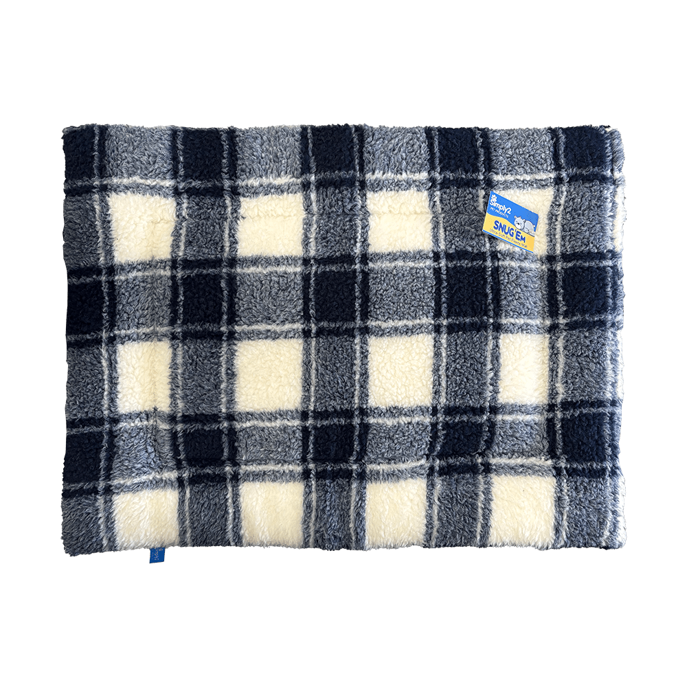 Snug'Em Ultra-Soft Pet Fleece Mat - Tartan