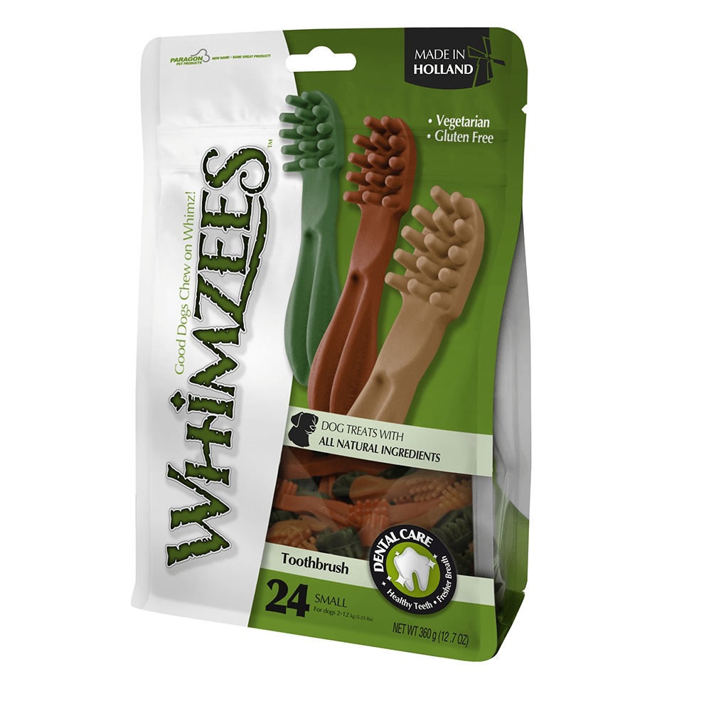 Whimzees dental brush treats for dogs